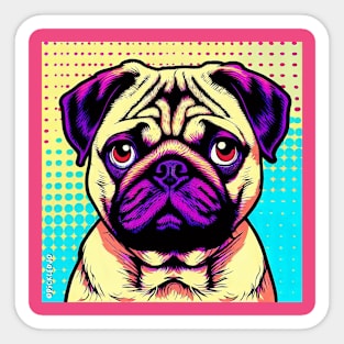 Pug Pop Art Sticker